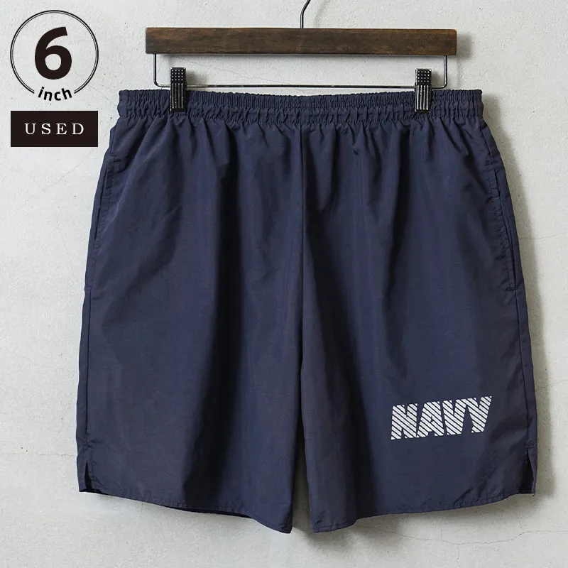 実物 USED 米軍 U.S.NAVY フィジカル トレーニングショーツ 6インチ【キャンペーン対象外】【I】