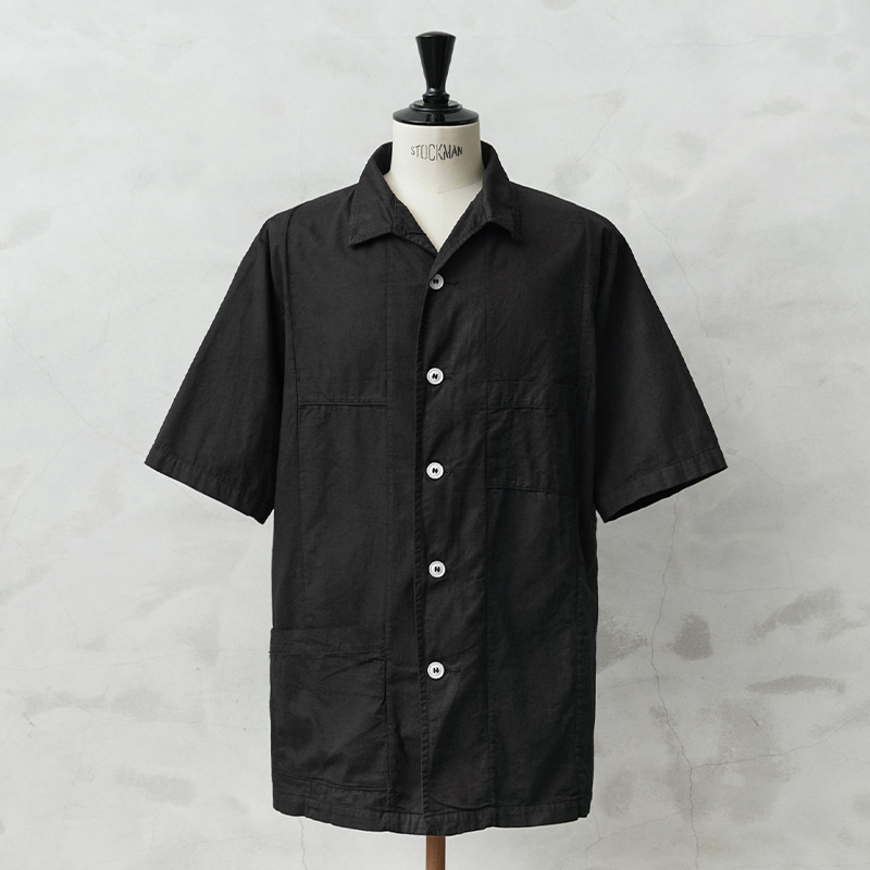 実物 新品 デッドストック 米軍 70’s アシスタント メディカルシャツ BLACK染め【キャンペーン対象外】【I】