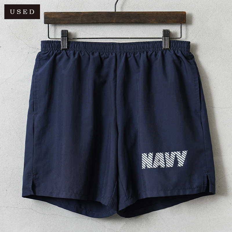 USED 米軍 U.S.NAVY NB社製 フィジカル トレーニングショーツ MADE IN USA【キャンペーン対象外】【I】