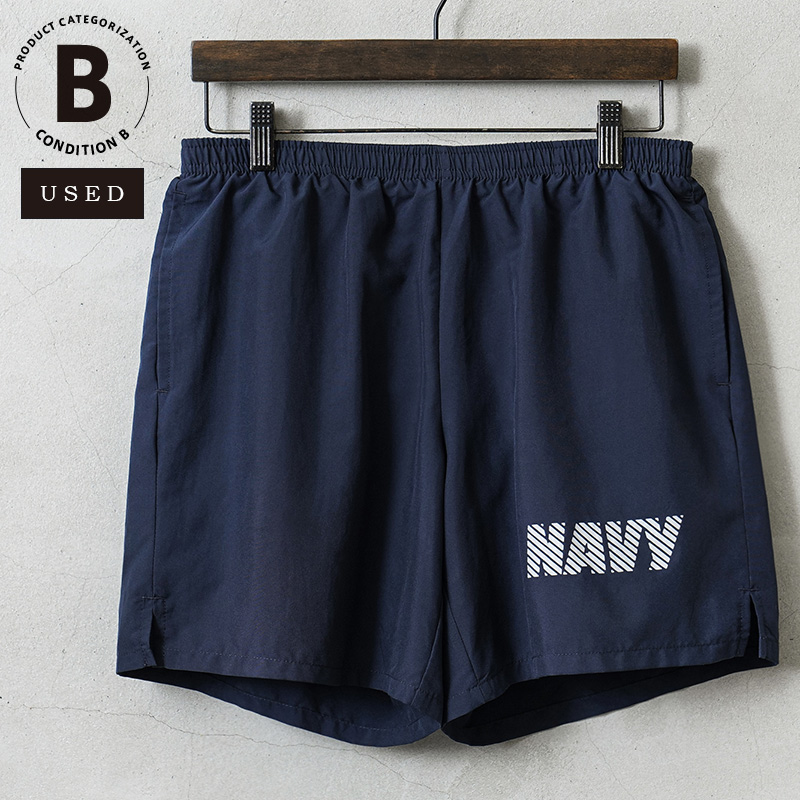 USED 米軍 U.S.NAVY NB社製 フィジカル トレーニングショーツ コンディションB MADE IN USA【キャンペーン対象外】【I】
