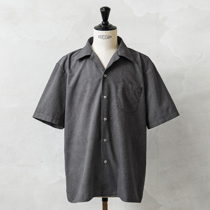 実物 新品 デッドストック 米軍 GENERAL PURPOSE SMOCK ショートスリーブ シャツ UNEVEN DYEING GRAY染め【キャンペーン対象外】【I】