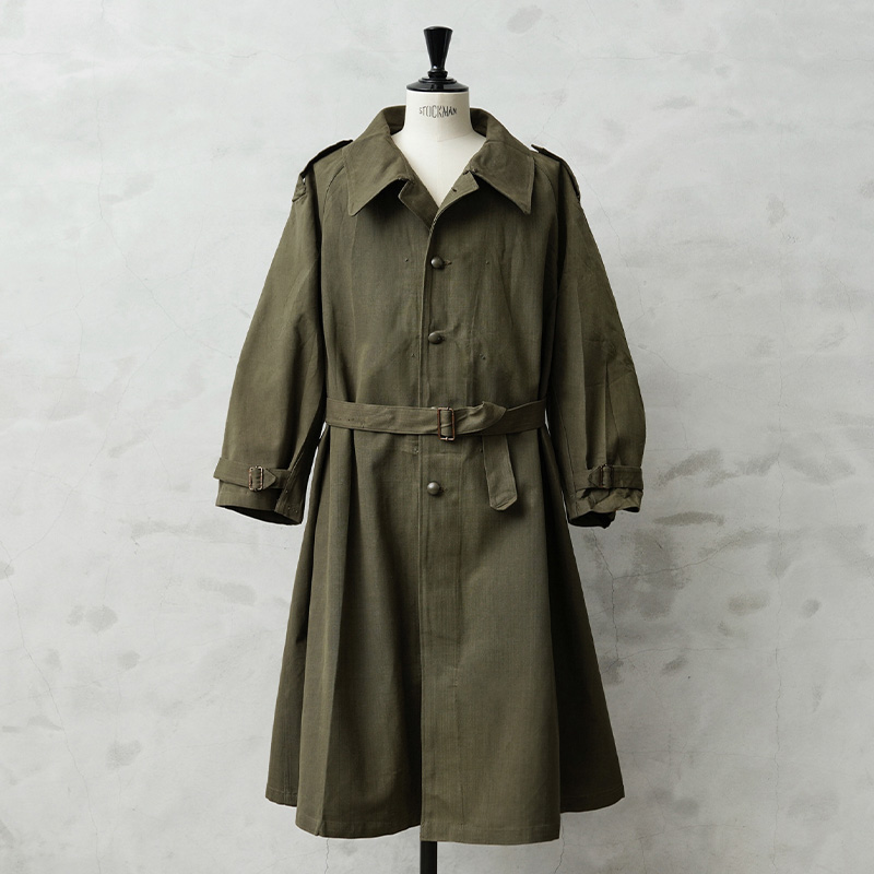 実物 新品 デッドストック フランス軍 WWII モーターサイクルコート / ワークコート オーバーコート【キャンペーン対象外】【I】