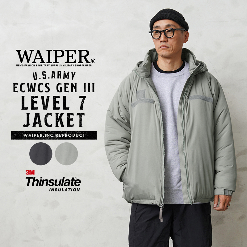 WAIPER.inc 米軍 ECWCS Gen III THINSULATE（シンサレート）Level 7 ジャケット【WP62】【T】【キャンペーン対象外】