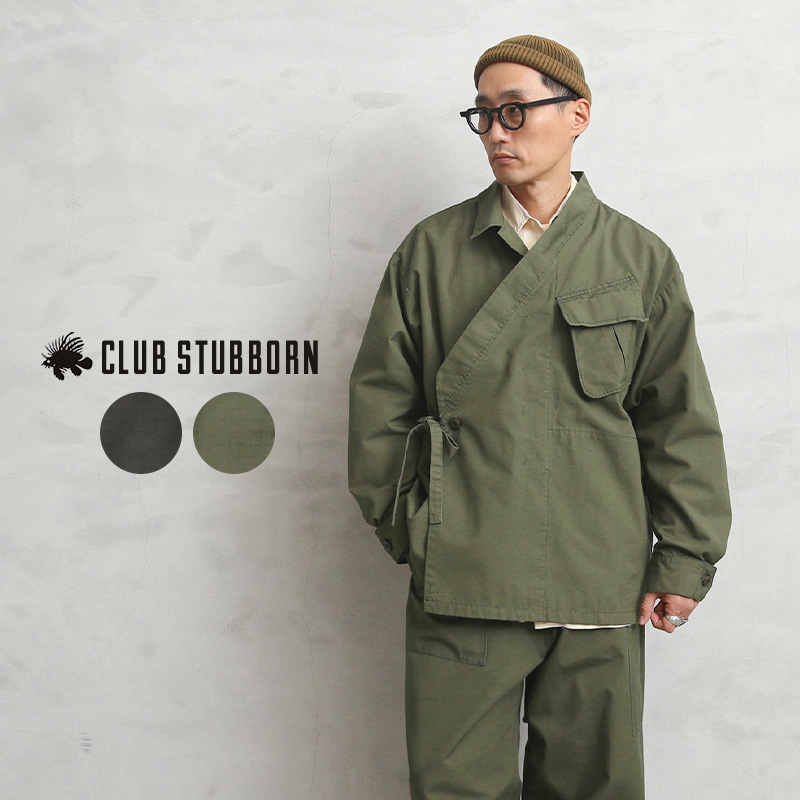 ☆大幅割引中☆【即日出荷対応】CLUB STUBBORN クラブスタボーン リップストップ JUNGLE ZEN ジャケット【T】