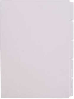 ハッピー単色インデックス ５山ホワイト HIW-０５０　　２２２mm×２９７mm ２０組入 セット品