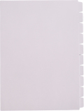 ハッピー単色インデックス １０山ホワイト HIW-１００ ２２２mm×２９７mm １０組枚入 セット品