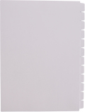 ハッピー単色インデックス １２山ホワイト HIW-１２０　２２２mm×２９７mm １０組入 セット品