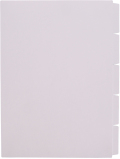 ハッピー単色インデックス ５山ホワイト HIW-０５０　　２２２mm×２９７mm ２０組入 セット品