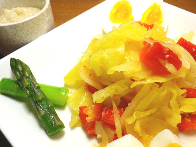 温野菜の塩糀和え
