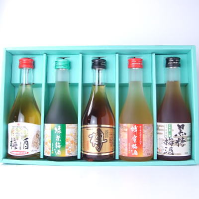 【紀州の梅酒お試し梅酒5本セット】（梅酒紀州和歌山産）梅酒飲みくらべセットおためしセットS
