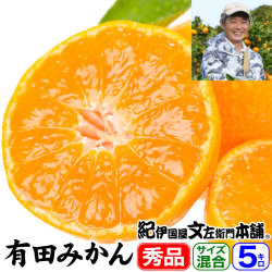 【順次出荷】有田みかん 5kg[サイズ混合]有田みかん豊作会【味暦ブランド】和歌山みかんのブランド果実【送料無料】／０～２営業日で順次出荷中