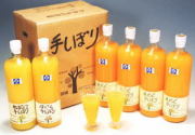 手しぼり100%ピュアジュース　750ml　２本セット紀州有田のフレッシュみかん・柑橘手しぼりジュース