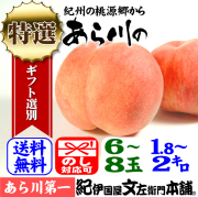 あら川の桃【品種 白鳳】手選り・選別[秀品]