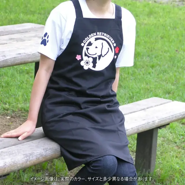 エプロン　梅　中・大型犬