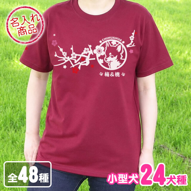 Ｔシャツ　梅枝　小型犬