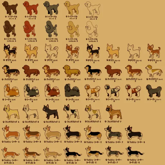 レターセット　小型犬