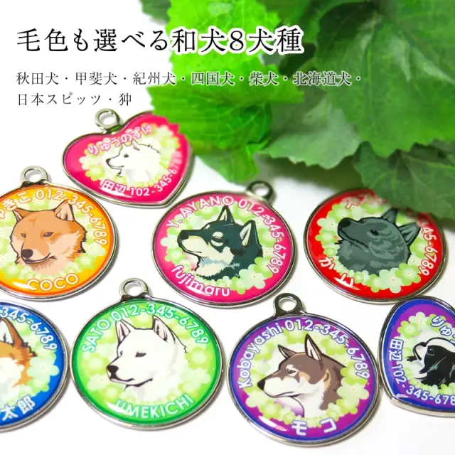 迷子札　花丸　梅