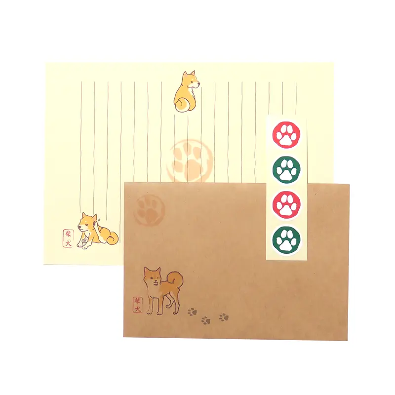 レターセット　柴犬ポーズ