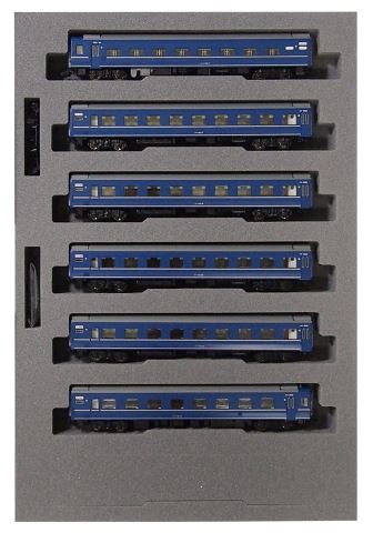 KATO カトー14系15形寝台特急あかつき佐世保編成(6両) 　10-1361  　 【Nゲージ】【鉄道模型】【車両】【セット品】