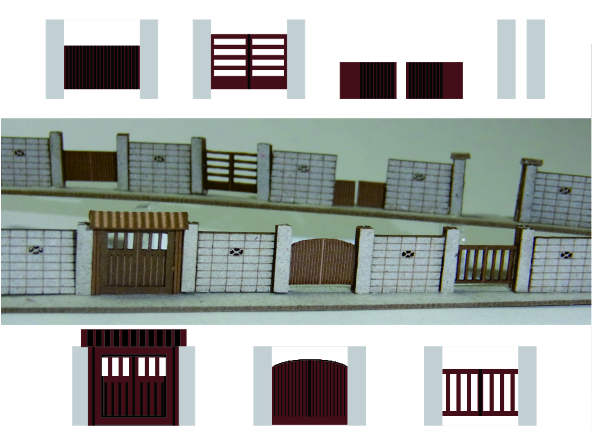 1/200建築模型門