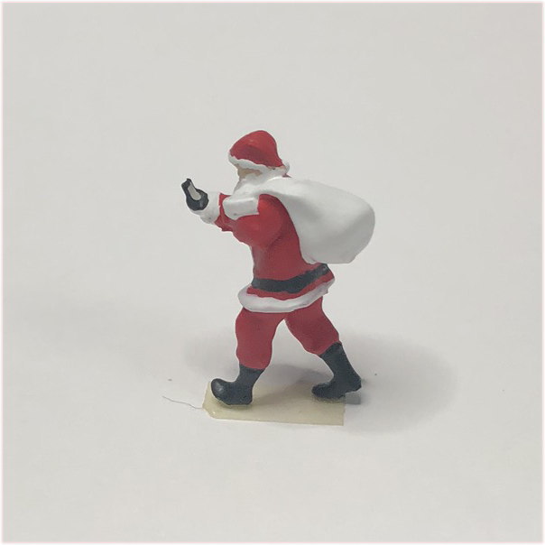 スマホを見てるサンタクロース