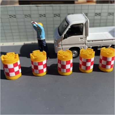 1/64 クッションドラム5個セット　ミニカージオラマ小物