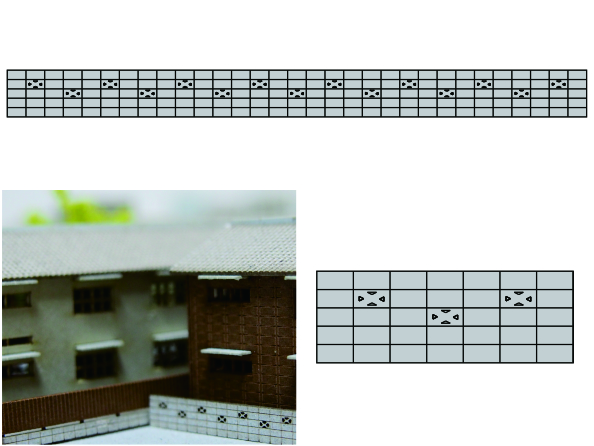 1/200建築模型ブロック塀