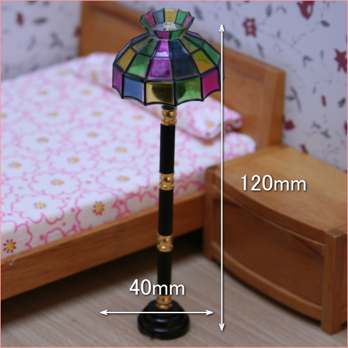 ドールハウス電飾器具LEDスタンドライトCミニチュア模型、ジオラマなど