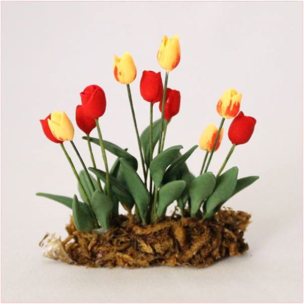 592♪ミニチュア こよなく アレンジメント♪チューリップ 