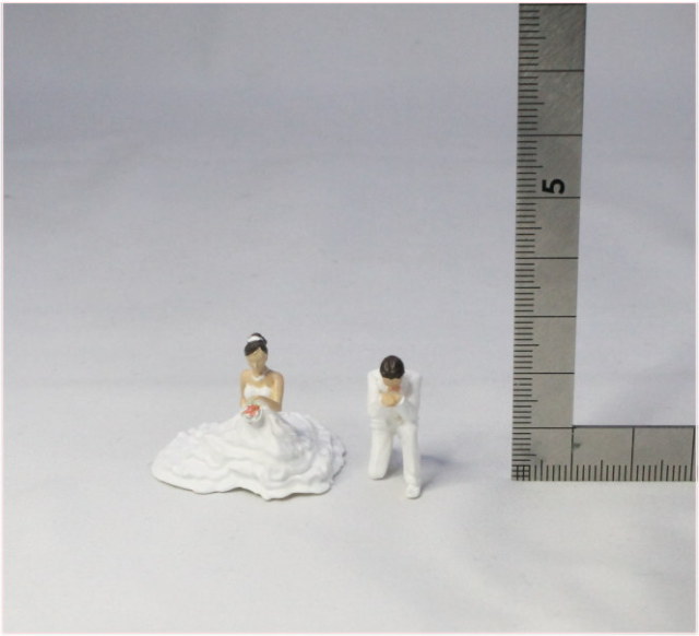 1/50人形 新郎新婦 ウェディングフィギュアB プロポーズ【結婚式