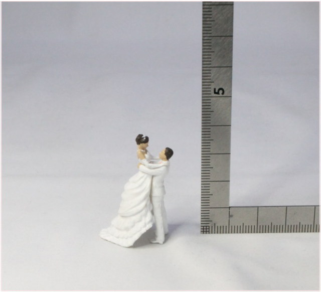 1/50人形 新郎新婦 ウェディングフィギュアC 抱っこ【結婚式