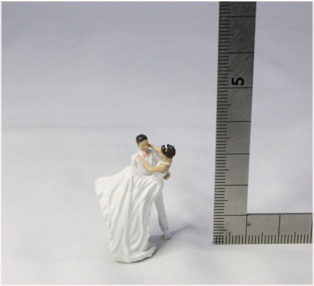 1 50人形 新郎新婦 ウェディングフィギュアd お姫様抱っこ 結婚式 ブライダル 塗装済み