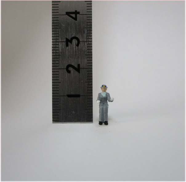 日本人】HOゲージ車両向け 女性運転手 冬服【塗装済み】