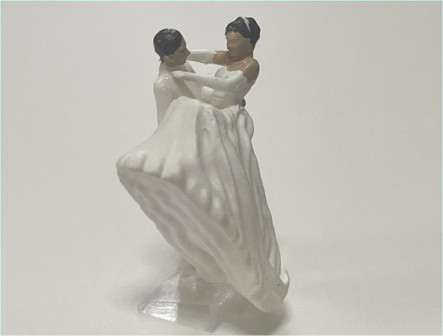1/80 新郎新婦 ウェディングフィギュアD お姫様抱っこ【結婚式