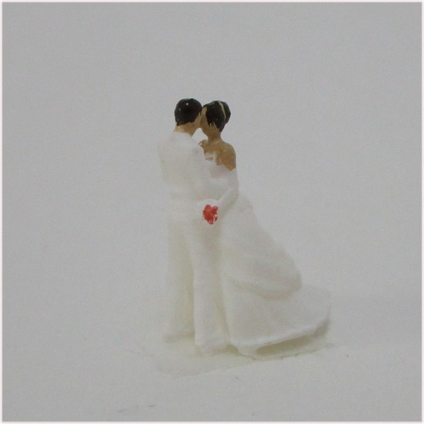 Nゲージ人形 新郎新婦 ウェディングフィギュアA ハグ【結婚式