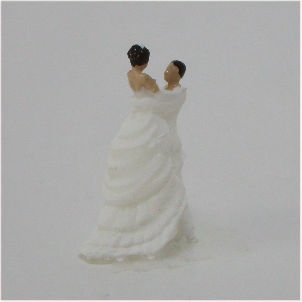 Nゲージ人形 新郎新婦 ウェディングフィギュアC 抱っこ【結婚式