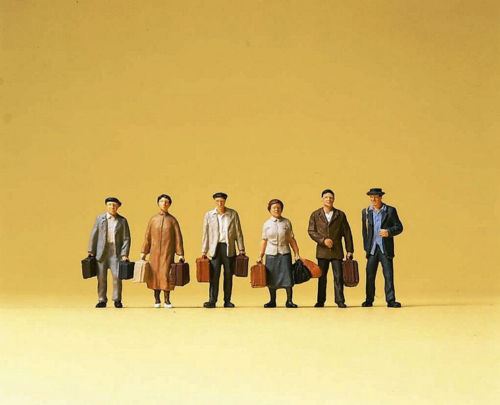 Preiserプライザー10408 旅行者【HO人形】【塗装済み】【ジオラマ人形】 