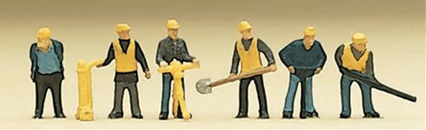 Preiserプライザー79035 保線作業員【Nゲージ人形】【塗装済み