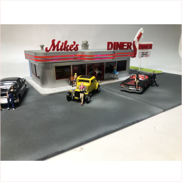 【お気に入り】 1/64アメリカンダイナー ミニカー