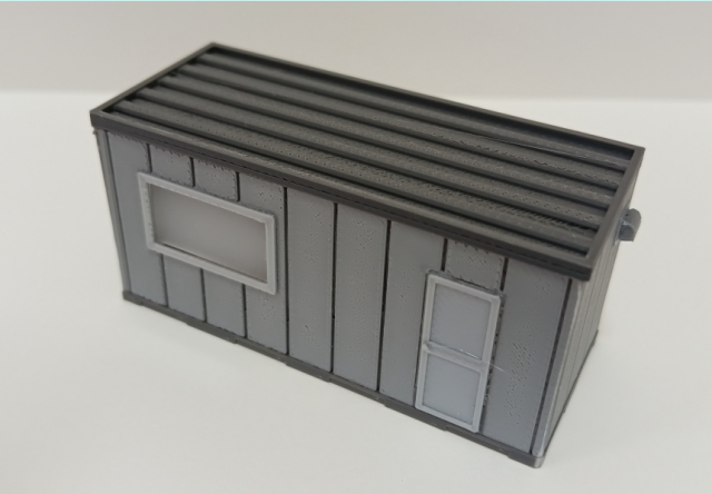 HOゲージ プレハブ建物 完成品 ジオラマ用