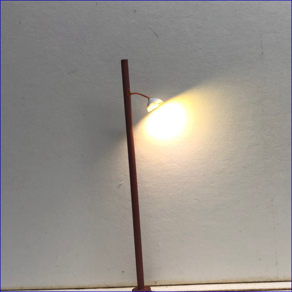 Nゲージ模型LED街路灯傘つきのレトロ街灯模型 改良版LED20-2