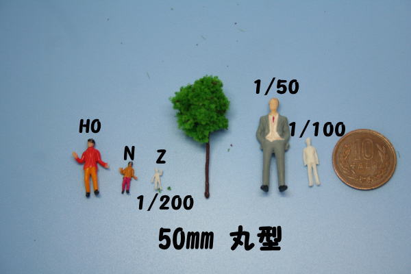 ジオラマ樹木　人形
