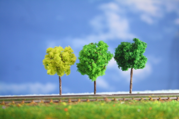 樹木模型70mm 10本セット 緑 建築模型材料 木