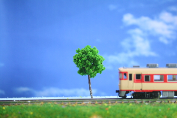 樹木模型70mm 5本セット 緑 鉄道模型1/50スケール 住宅模型やジオラマ