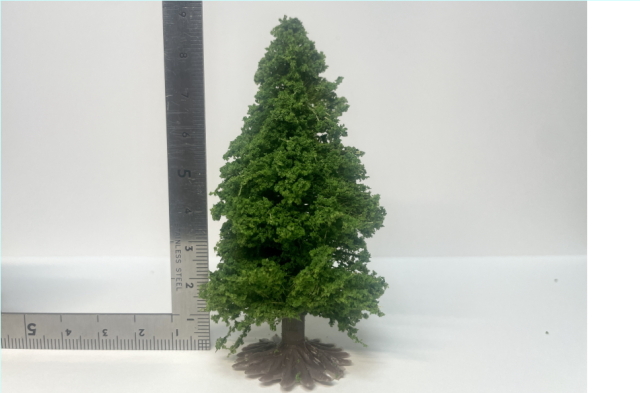 ギザギザの針葉樹/5個（サイズ違い） 針葉樹C 90mm～100mm 5本セット 土台付