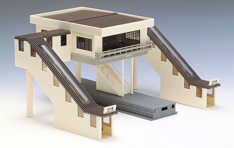 Nゲージ　トミックス製　橋上駅舎と機関庫のあるレイアウトセット！ TOMIX トミックス 橋上駅舎(近代型) 4033【Nゲージ 】【鉄道模型】【車両】