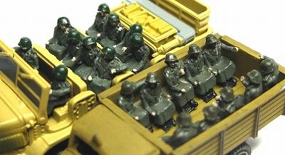 1/144ＡＦＶ 人形キット　ドイツ兵乗車員【YSK】【鉄道模型】【カラーレジン製】【情景模型】【Nゲージ】