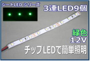 テープLED緑3連
