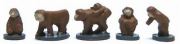 1/150 情景アクセサリー 猿セット【YSK】【鉄道模型】【カラーレジン製】【Nゲージ】【ネコポス可】