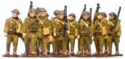 1/144ＡＦＶ 人形キット　行軍日本兵１【YSK】【鉄道模型】【カラーレジン製】【情景模型】【Nゲージ】